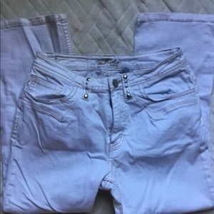 Kikit Off White crop jeans
